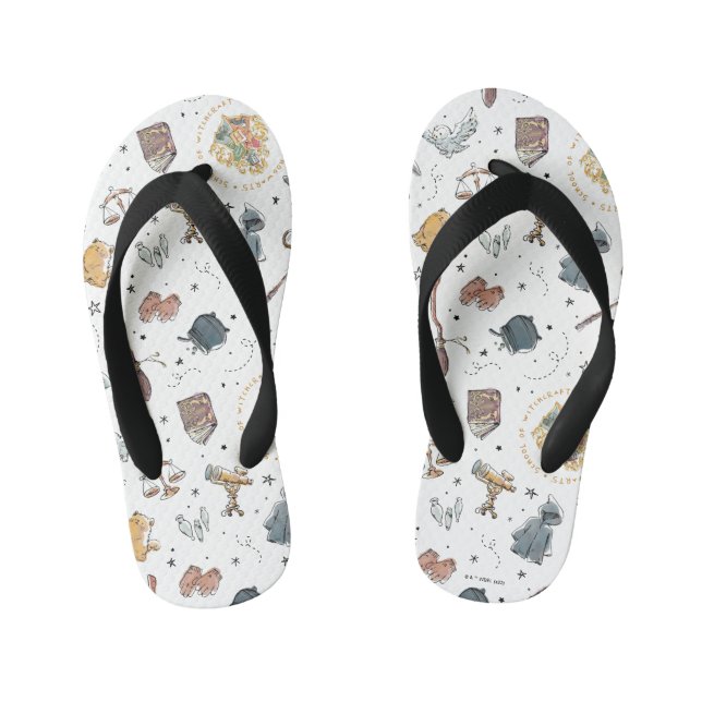 HARRY POTTER™ Icons Pattern Kid's Flip Flops (Footbed)