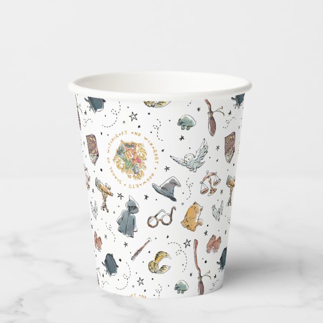 HARRY POTTER™ Icons Pattern Paper Cups (Front)