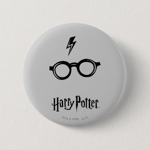 Harry Potter Lightning Scar and Glasses 2 Inch Round Button