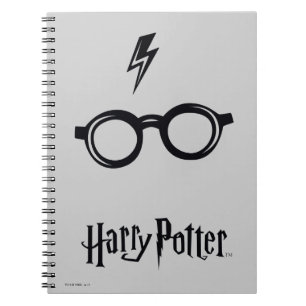 Harry Potter Lightning Scar and Glasses Notebook