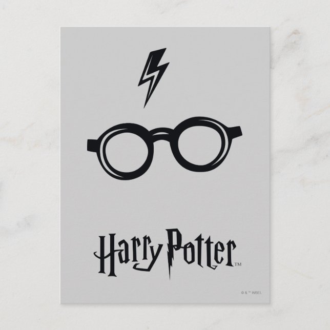 Harry Potter | Lightning Scar and Glasses Postcard (Front)