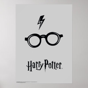 Harry Potter   Lightning Scar and Glasses Poster