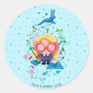 Harry Potter | Luna Lovegood Graphic Classic Round Sticker