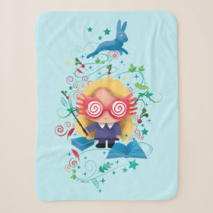 Harry Potter   Luna Lovegood Graphic Sherpa Blanket