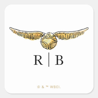 Harry Potter Magical Watercolor Wedding Square Sticker