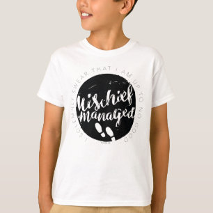 Harry Potter Marauder's Map Charms Typography T-Shirt