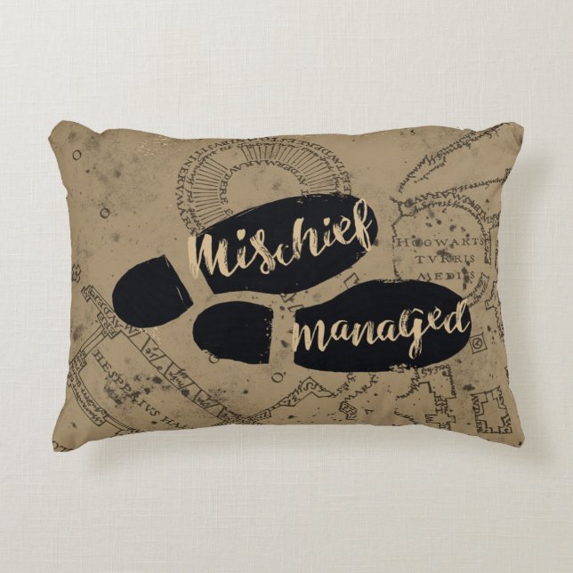 Harry Potter | MISCHIEF MANAGED™ Map Footprints Accent Pillow (Front)
