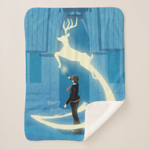 HARRY POTTER™ Patronus Painting Sherpa Blanket