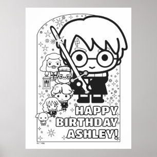 HARRY POTTER™ Personalized Birthday Coloring Poster