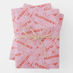 HARRY POTTER™   Platforn 9 3/4 Train Tickets Wrapping Paper Sheet