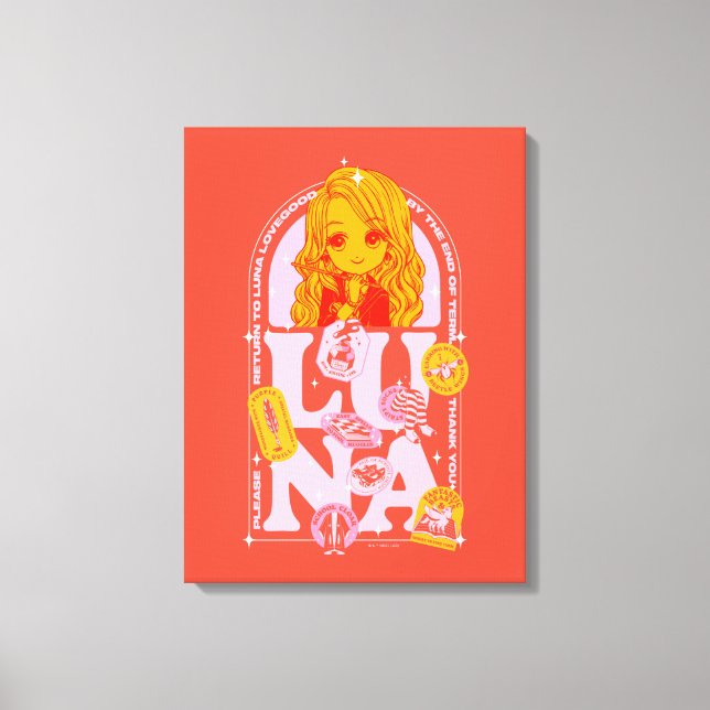 HARRY POTTER™ | Please Return to Luna Lovegood Canvas Print (Front)