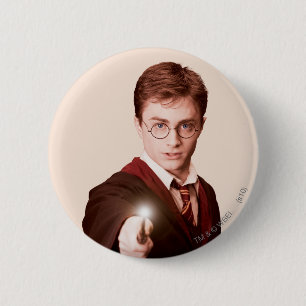 Harry Potter Points Wand 2 Inch Round Button
