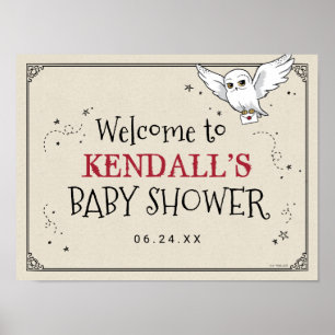Harry Potter Poster du Baby shower Hedwig