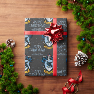Harry Potter | Ravenclaw Crest - Happy Christmas Wrapping Paper