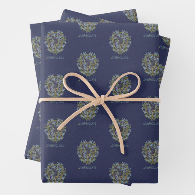 HARRY POTTER™ | RAVENCLAW™ Crest Wrapping Paper Sheet (In situ)