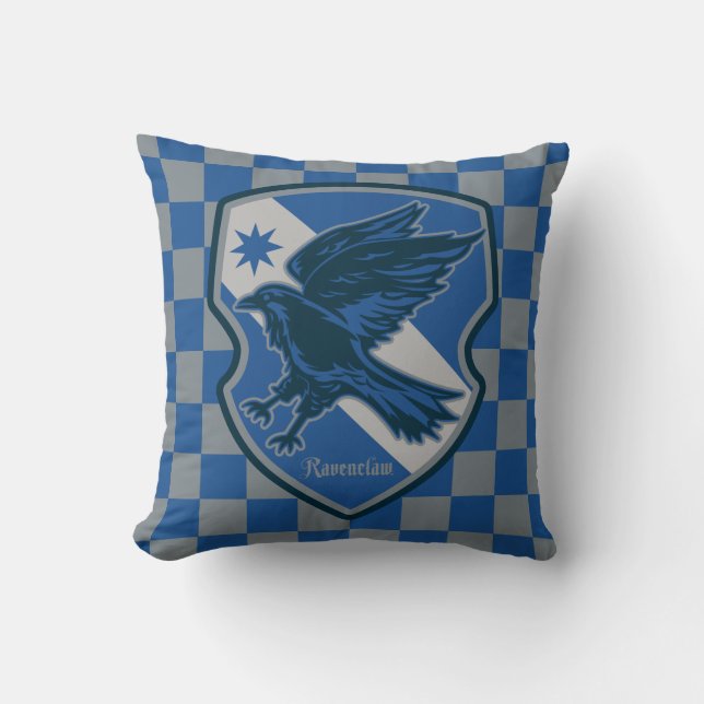 Harry Potter | Ravenclaw House Pride Crest Throw Pillow (Front)