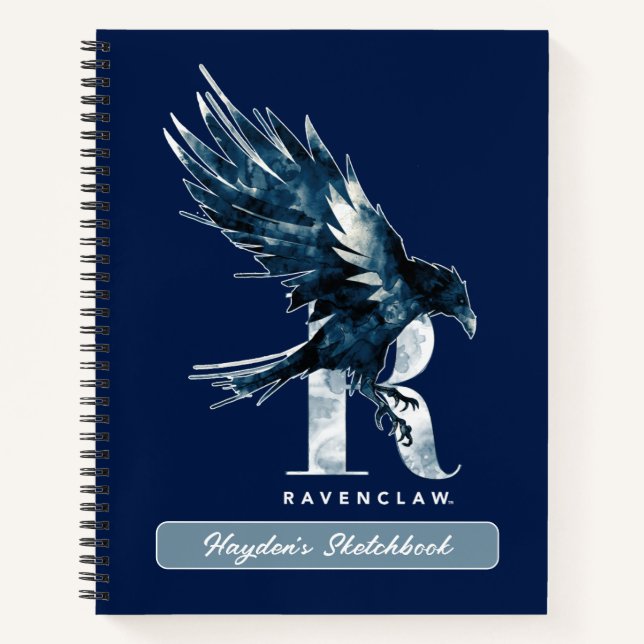 Harry Potter | RAVENCLAW™ Raven Watercolor Drawing Notebook (Front)