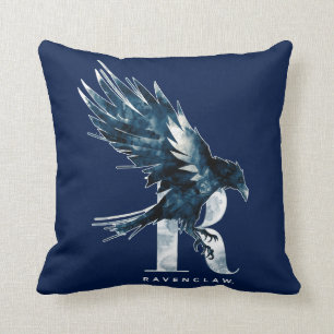 Harry Potter RAVENCLAW™ Raven Watercolor Throw Pillow