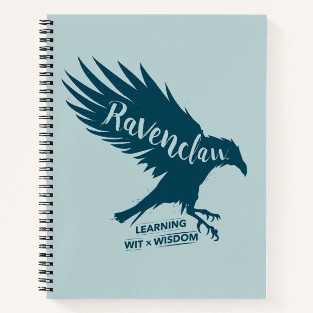 Harry Potter | RAVENCLAW™ Silhouette Typography Notebook (Front)