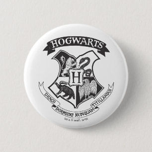 Harry Potter Retro Hogwarts Crest 2 Inch Round Button