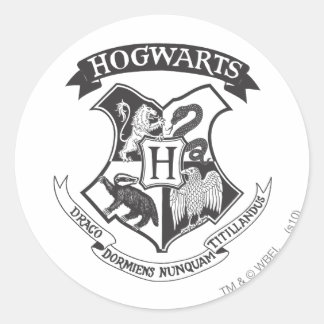 Harry Potter | Retro Hogwarts Crest Classic Round Sticker