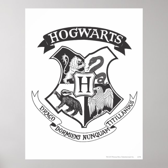 Harry Potter | Retro Hogwarts Crest Poster (Front)