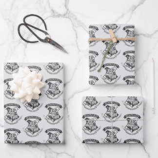 Harry Potter | Retro Hogwarts Crest Wrapping Paper Sheet