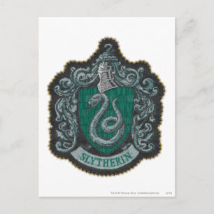 Harry Potter   Retro Mighty Slytherin Crest Postcard
