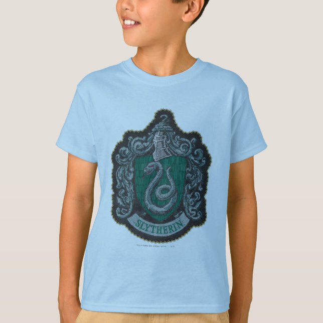 Harry Potter | Retro Mighty Slytherin Crest T-Shirt (Front)