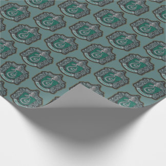 Harry Potter | Retro Mighty Slytherin Crest Wrapping Paper