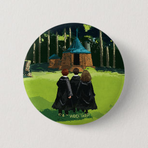 HARRY POTTER™, Ron, & Hermione at Hagrid's Hut 2 Inch Round Button