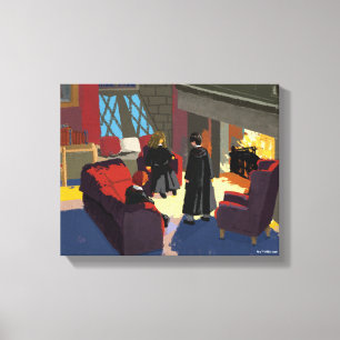 HARRY POTTER™, Ron, & Hermione in Common Room Canvas Print