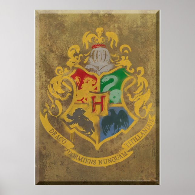 Harry Potter | Rustic Hogwarts Crest Poster (Front)