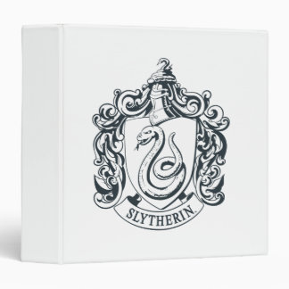 Harry Potter | Slytherin Crest - Black and White Binder