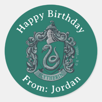 Harry Potter | Slytherin Crest Green Classic Round Sticker