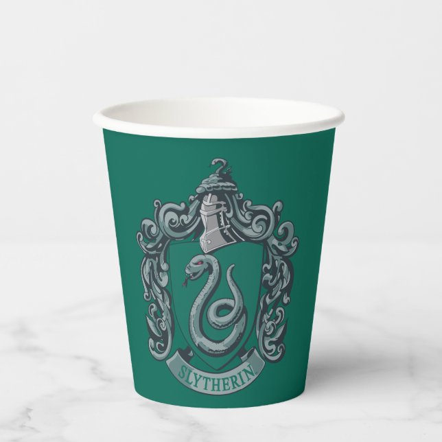 Harry Potter | Slytherin Crest Green Paper Cups (Front)