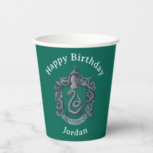 Harry Potter   Slytherin Crest Green Paper Cups