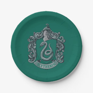 Harry Potter   Slytherin Crest Green Paper Plate