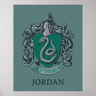 Harry Potter   Slytherin Crest Green Poster