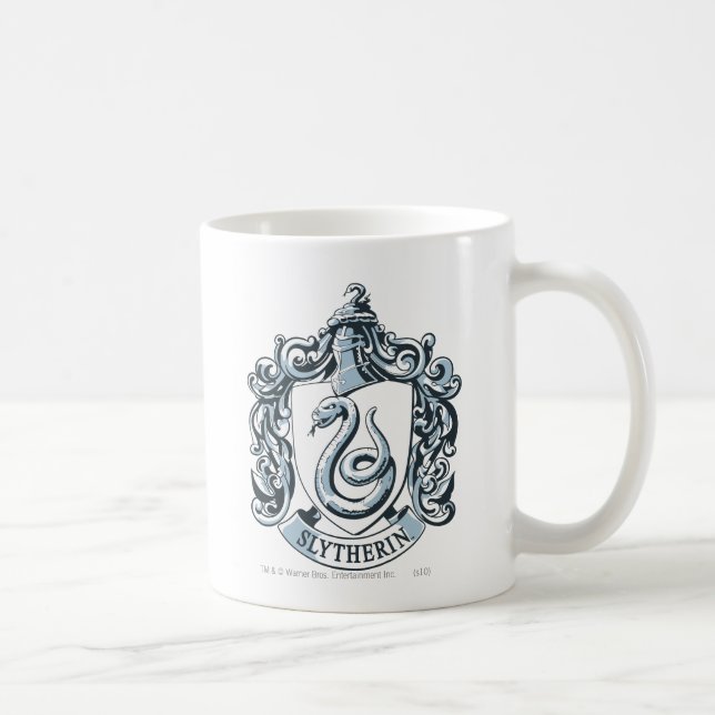 Harry Potter | Slytherin Crest - Ice Blue Coffee Mug (Right)
