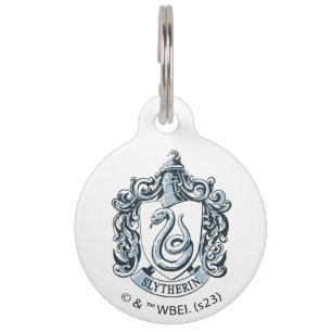 Harry Potter   Slytherin Crest - Ice Blue Pet Tag