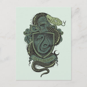 Harry Potter    Slytherin Crest Postcard