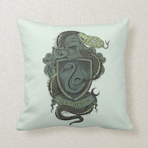 Harry Potter Slytherin Crest Throw Pillow