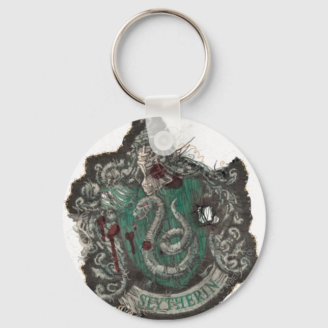 Harry Potter | Slytherin Crest - Vintage Keychain (Front)