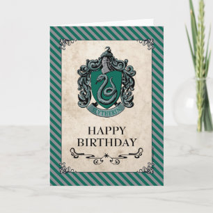 Harry Potter   Slytherin Happy Birthday Card