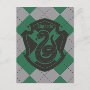 Harry Potter   Slytherin House Pride Crest Postcard