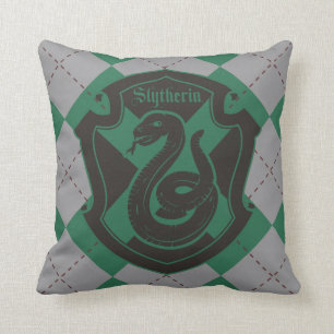 Harry Potter Slytherin House Pride Crest Throw Pillow