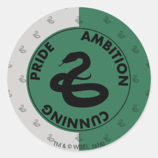 Harry Potter | SLYTHERIN™ House Traits Graphic Classic Round Sticker