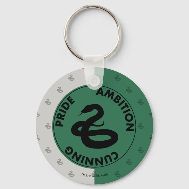 Harry Potter | SLYTHERIN™ House Traits Graphic Keychain (Front)