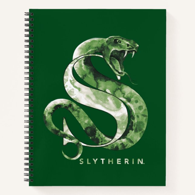 Harry Potter | SLYTHERIN™ Snake Watercolor Notebook (Front)